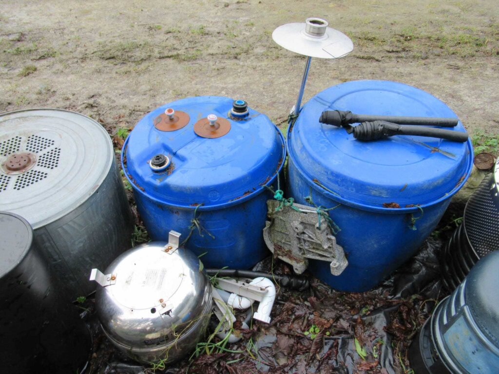 Outdoor drum kit